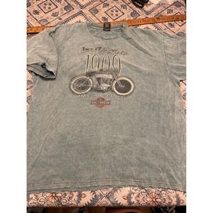 Vintage 2001 Harley Davidson Holoubek LA V-Twin T-Shirt Blue XL Distressed
